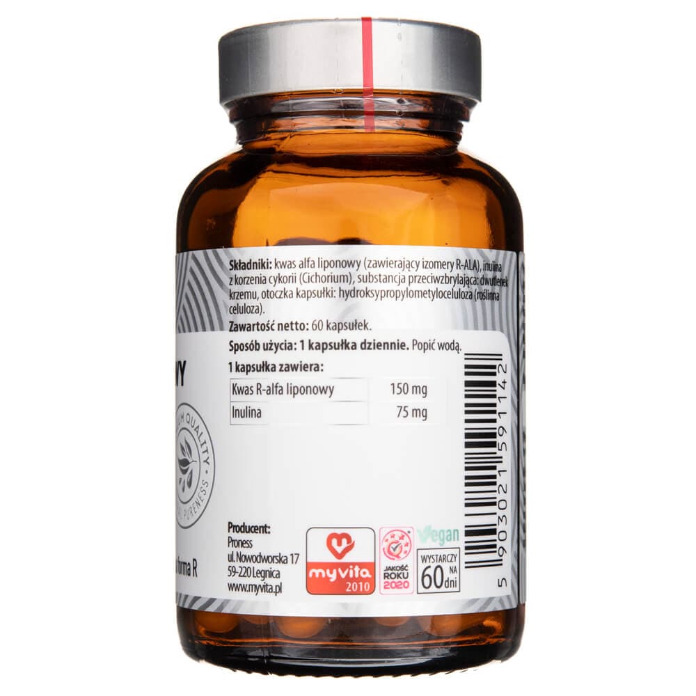 MyVita Alpha Lipoic Acid R-ALA 150 mg - 60 Veg Capsules
