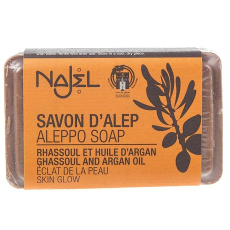 Najel Aleppo soap with rhassoul clay and argan oil - 100 g