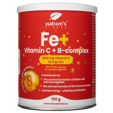 Nature's Finest FE+ Vitamin C + B Complex - 150 g