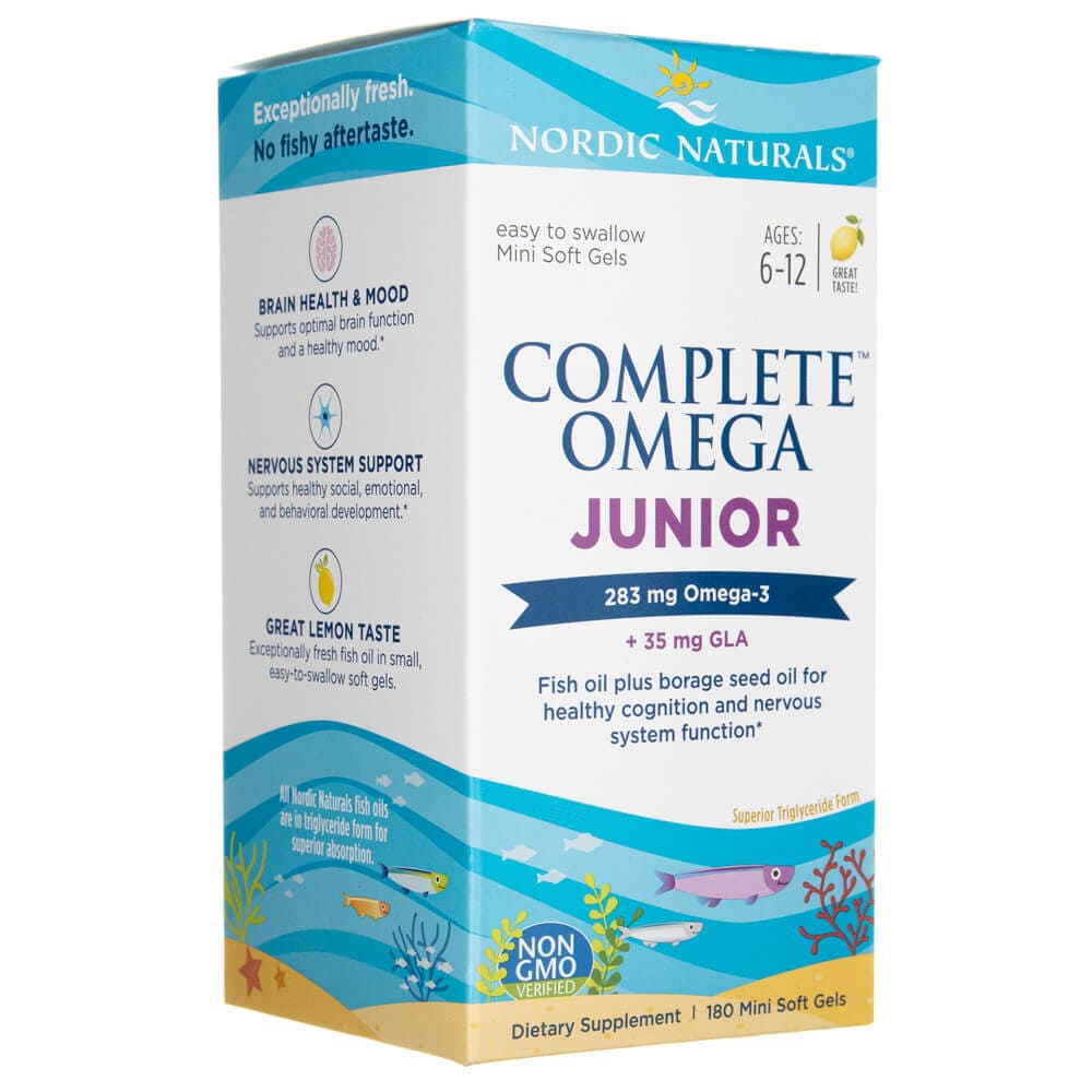 Nordic Naturals Complete Omega Junior Lemon  - 180 Softgels
