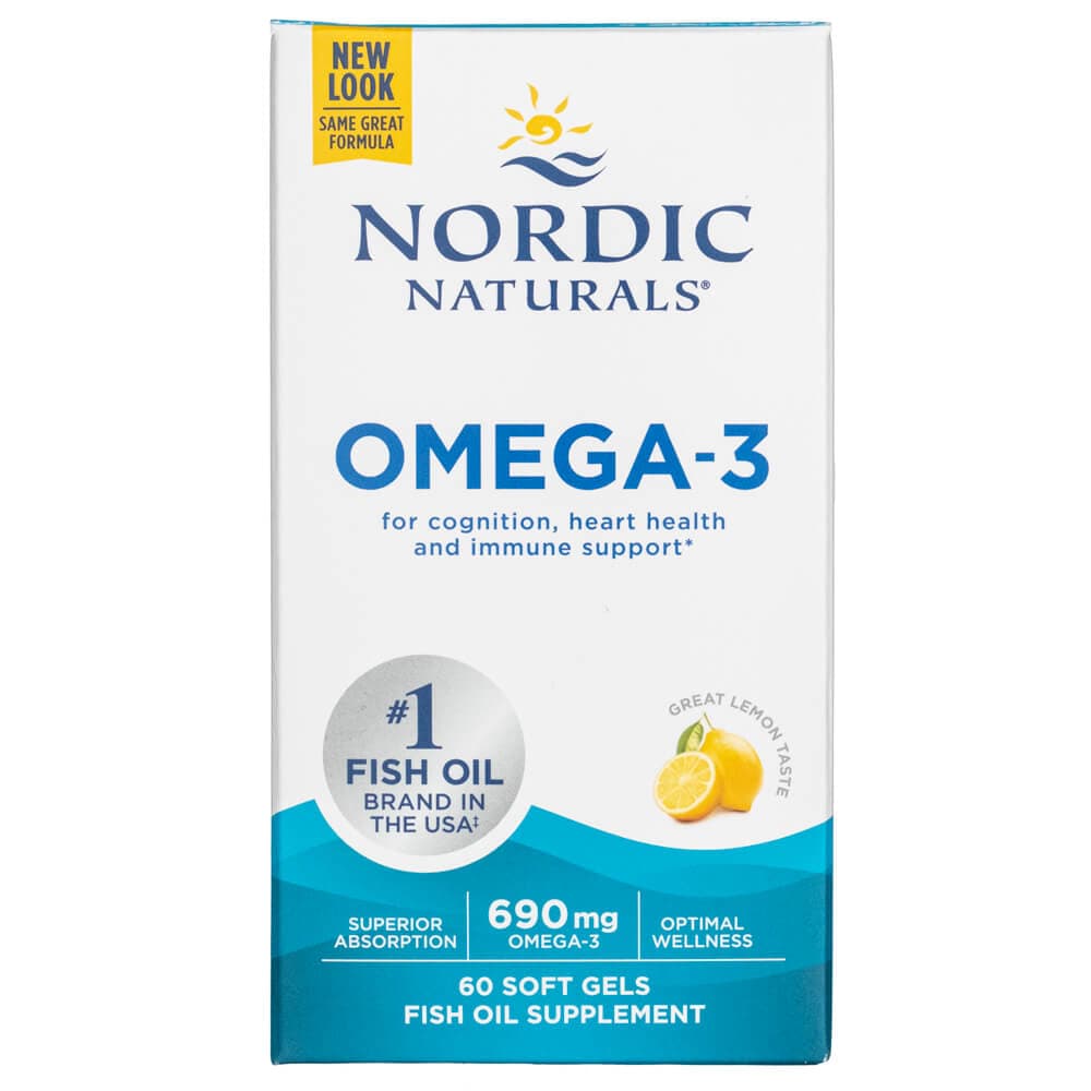 Nordic Naturals Omega-3 Lemon 345 mg - 60 Softgels