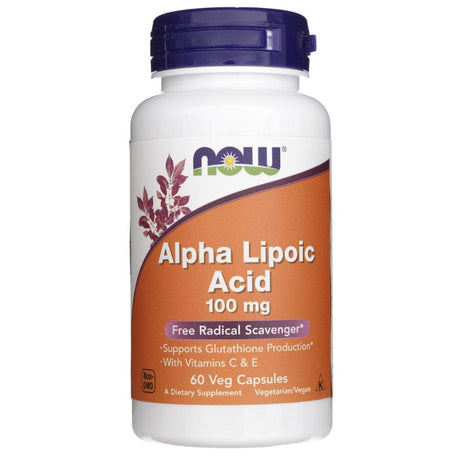Now Foods Alpha Lipoic Acid 100 mg - 60 Veg Capsules