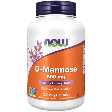 Now Foods D-Mannose 500 mg - 120 Veg Capsules
