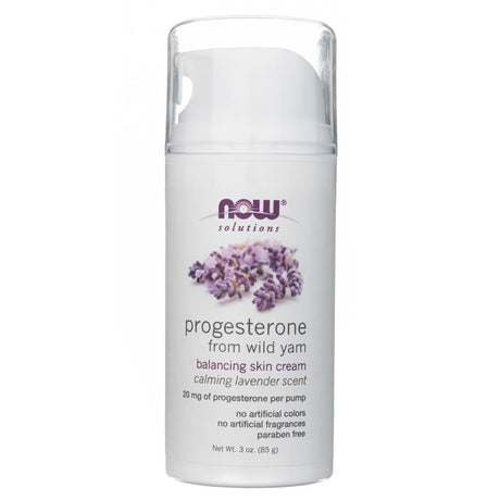 Now Solutions Progesterone from Wild Yam with Lavender Balancing Skin Cream - 85 g