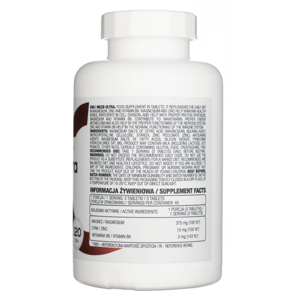Ostrovit MgZB Ultra 120 Tablets | Medpak