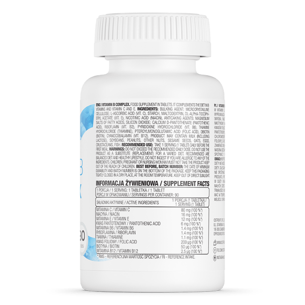 Ostrovit Vitamin B Complex 90 Tablets | Medpak