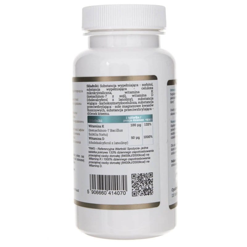 Progress D Tablet Progress Labs Vitamin K2 MK-7 100 mcg D3 50 mcg 120 Tablets – Medpak