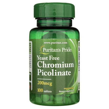 Puritan's Pride Chromium Picolinate 200 mcg - 100 Tablets