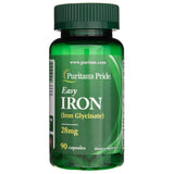 Puritan's Pride Easy Iron (Iron Glycinate) 28 mg - 90 Capsules