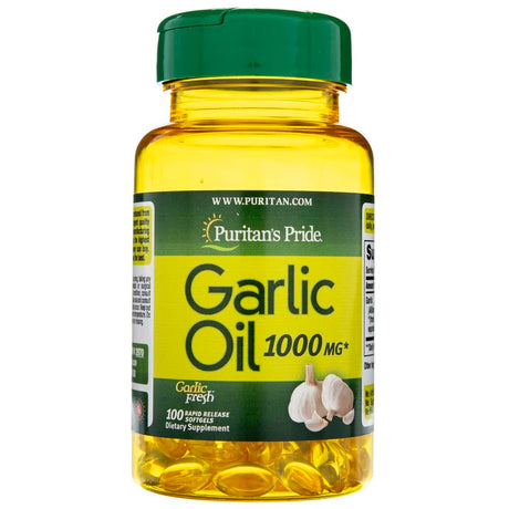 Puritan's Pride Garlic Oil 1000 mg - 100 Softgels