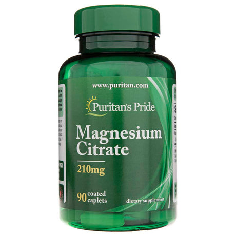 Puritan's Pride Magnesium Citrate 210 mg - 90 Caplets