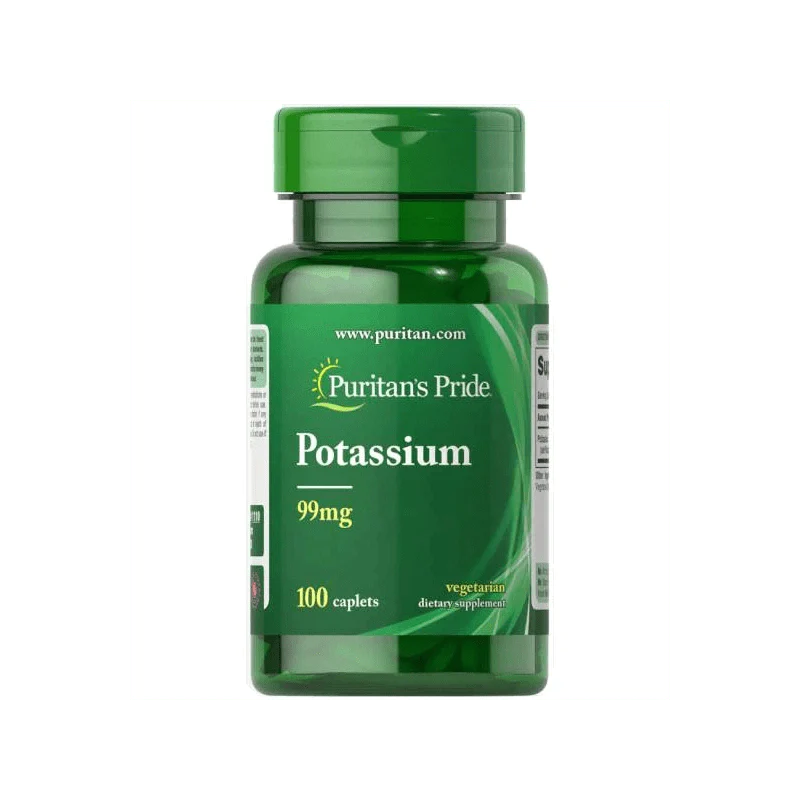 Puritan's Pride Potassium Gluconate 99 mg - 100 Tablets