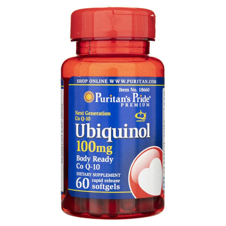 Puritan's Pride Ubiquinol 100 mg - 60 Softgels