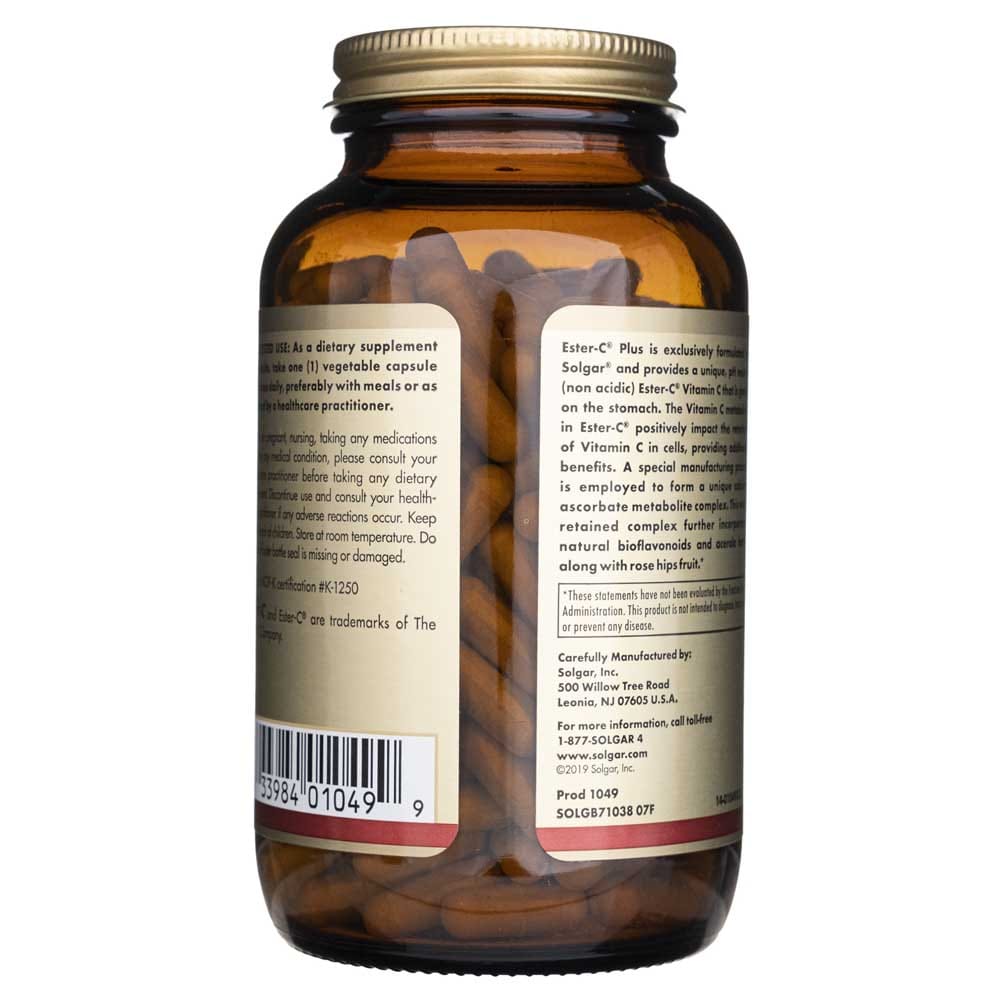 Solgar Ester-C plus Vitamin C 500 mg - 250 Veg Capsules