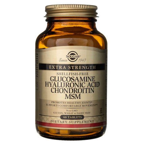 Solgar Glucosamine Hyaluronic Acid Chondroitin MSM - 60 Tablets