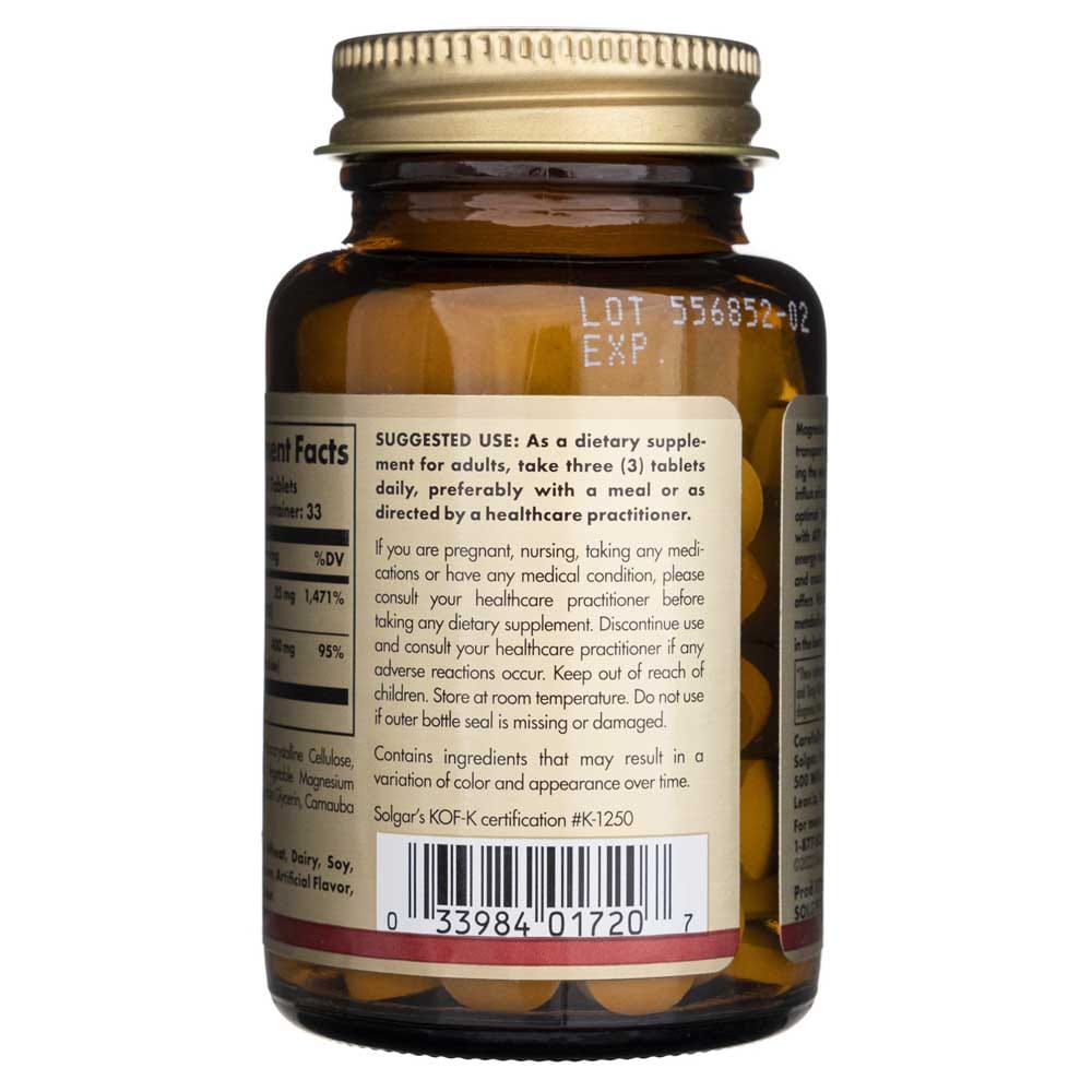 Solgar Magnesium with Vitamin B6 - 100 Tablets