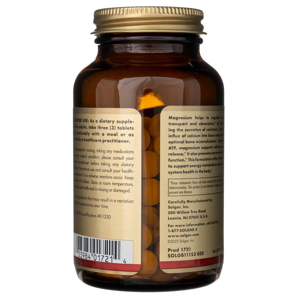 Solgar Magnesium with Vitamin B6 - 250 Tablets