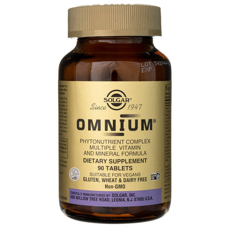 Solgar Omnium® Phytonutrient Complex Multiple Vitamin & Mineral Formula - 90 Tablets
