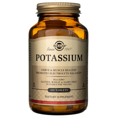 Solgar Potassium Gluconate - 100 Tablets
