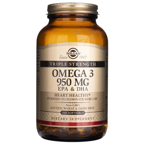 Solgar Triple Strength Omega 3 950 mg - 100 Softgels