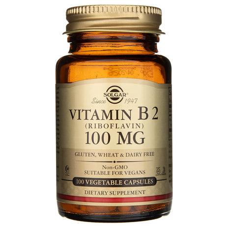 Solgar Vitamin B2 (Riboflavin) 100 mg - 100 Veg Capsules