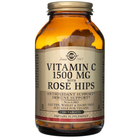 Solgar Vitamin C 1500 mg with Rose Hips - 180 Tablets