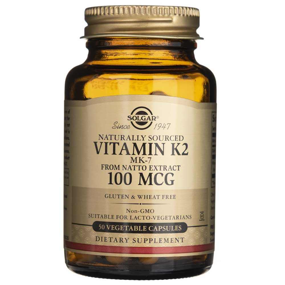 Solgar Vitamin K2 MK-7 100 mcg - 50 Veg Capsules