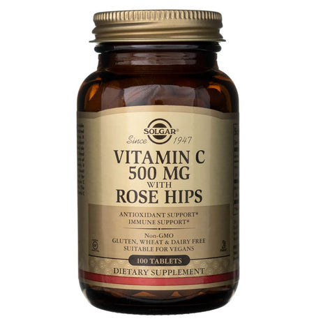 Solgar Vitamina C 500 mg with Rose Hips - 100 Tablets