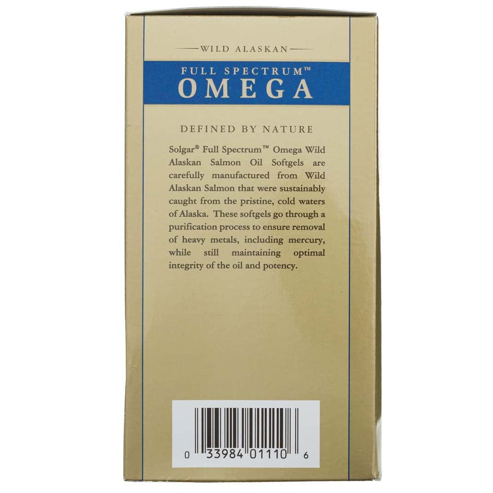 Solgar Wild Alaskan Full Spectrum Omega 120 Softgels Medpak