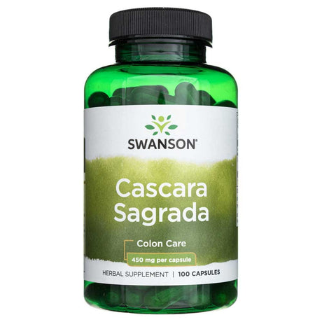 Swanson Cascara Sagrada 450 mg - 100 Capsules