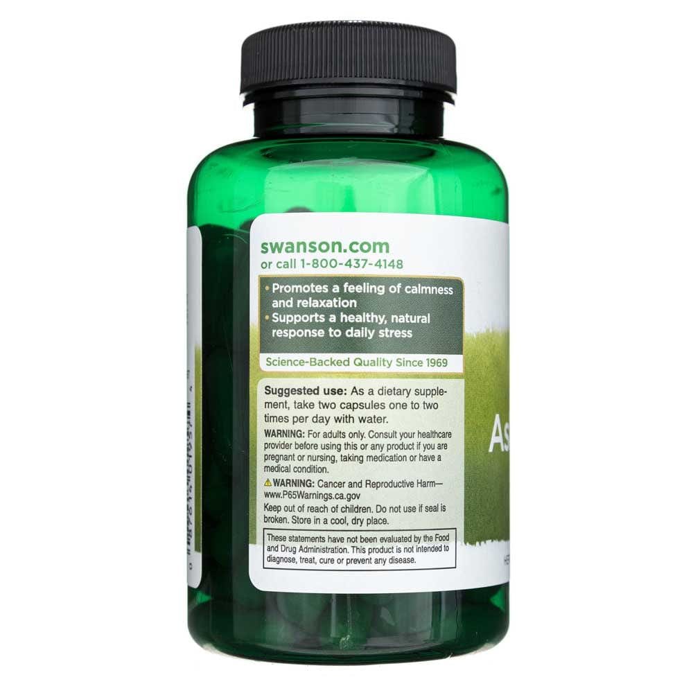 Swanson Full Spectrum Ashwagandha 450 mg 100 Capsules Medpak