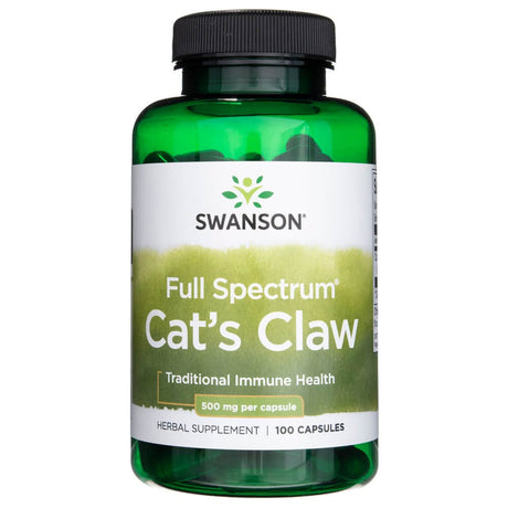 Swanson Full Spectrum Cat's Claw 500 mg - 100 Capsules