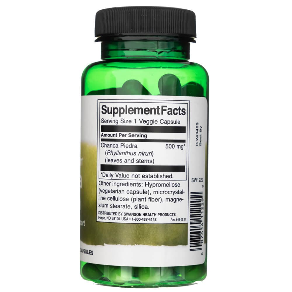 Swanson Full Spectrum Chanca Piedra 500 mg - 60 Veg Capsules