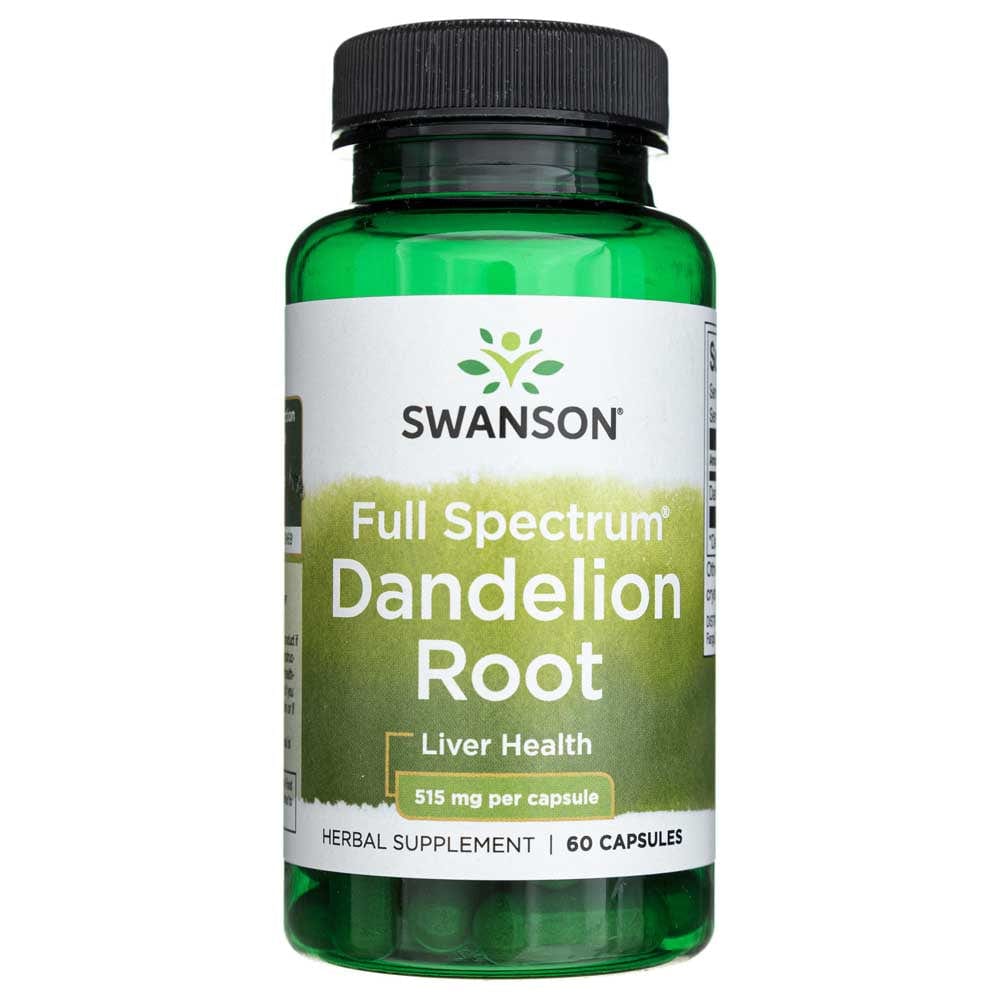 Swanson Full Spectrum Dandelion Root 515 mg - 60 Capsules