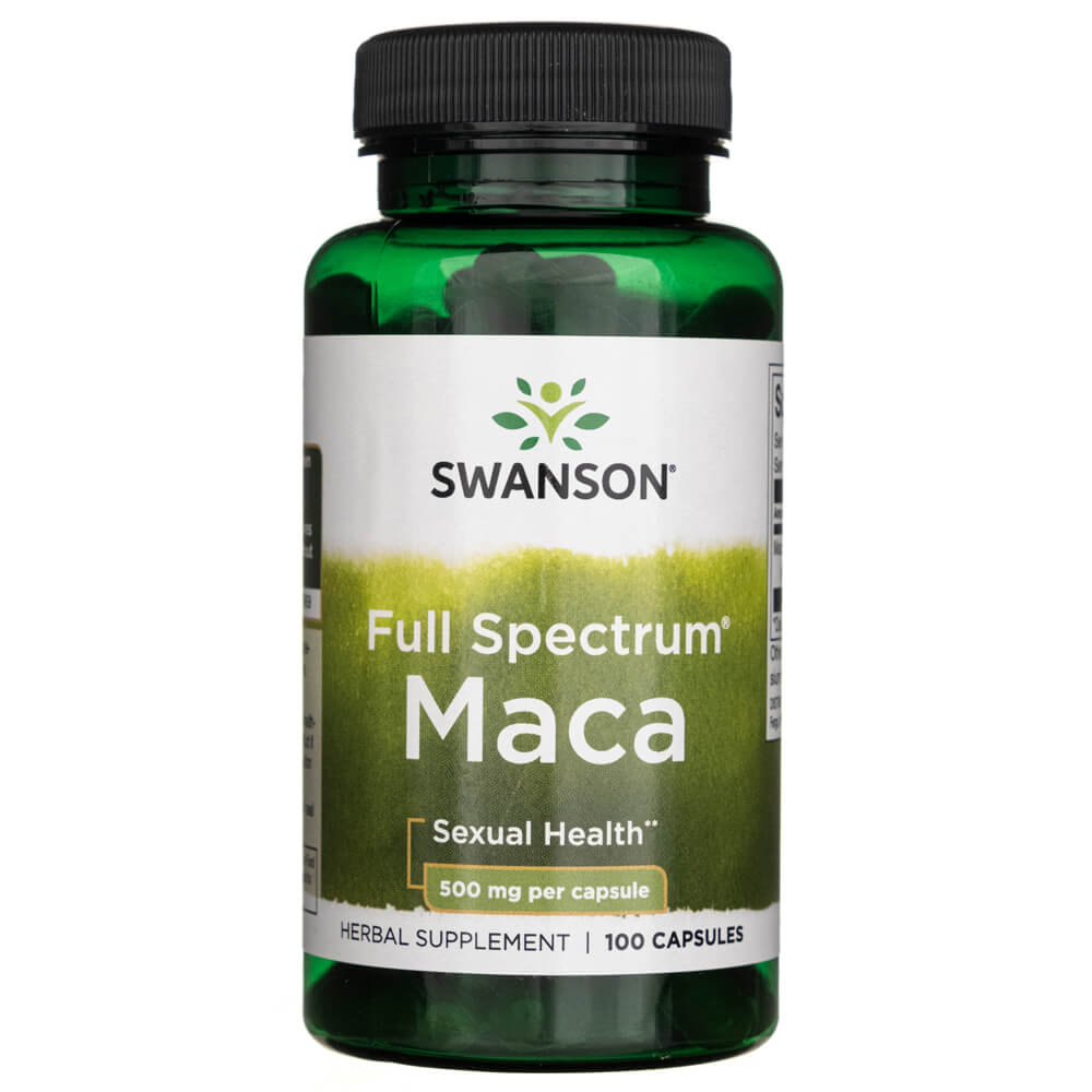 Swanson Full Spectrum Maca 500 mg 100 Capsules Medpak