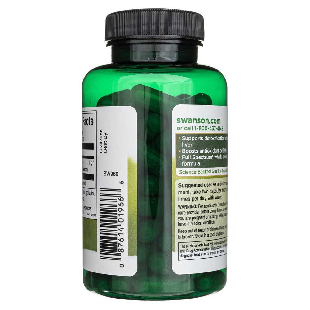 Swanson Full Spectrum Milk Thistle 500 mg - 100 Capsules