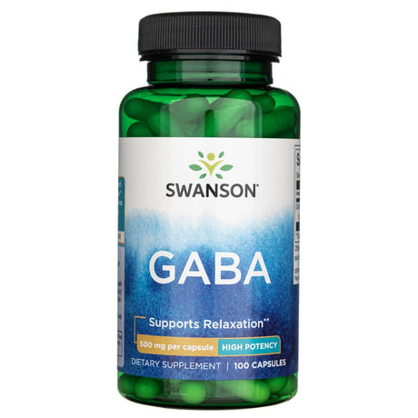 Swanson GABA 500 mg - 100 Capsules