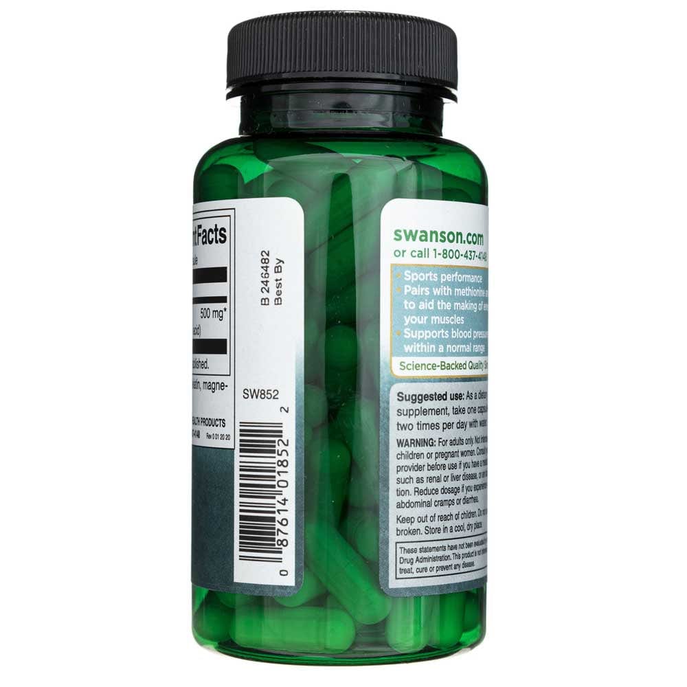 Swanson L-Arginine 500 mg - 100 Capsules