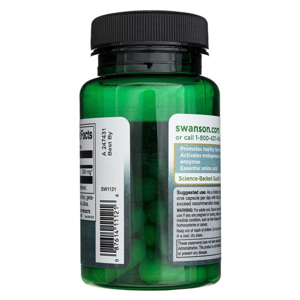 Swanson L-Methionine 500 mg - 30 Capsules