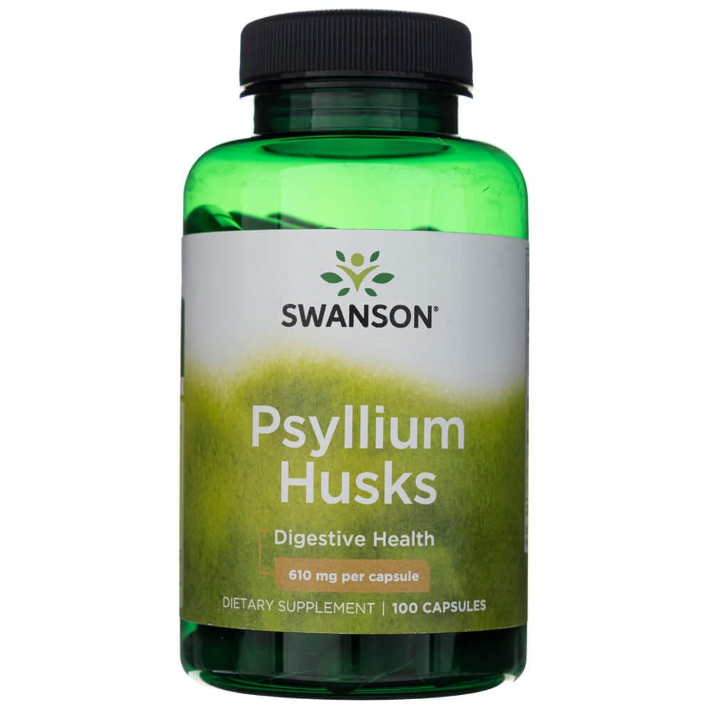 Swanson Psyllium Husks 610 mg - 100 Capsules