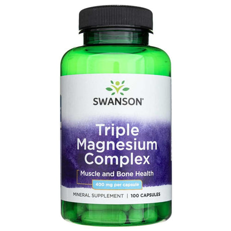 Swanson Triple Magnesium Complex 400 mg - 100 Capsules