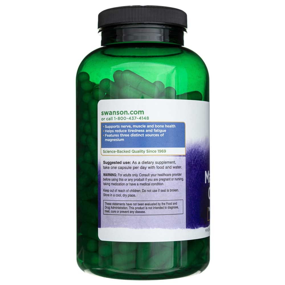 Swanson Triple Magnesium Complex 400 mg - 300 Capsules