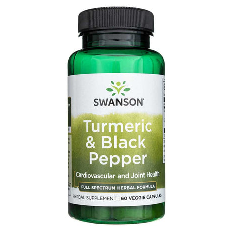 Swanson Turmeric & Black Pepper - 60 Veggie Capsules