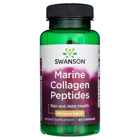 Swanson Type I Hydrolyzed Marine Collagen Peptides 400 mg - 60 Capsules