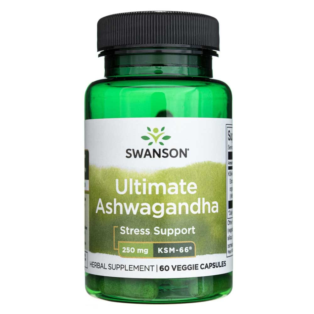 Swanson Ultimate Ashwagandha KSM-66 250 mg - 60 Veg Capsules