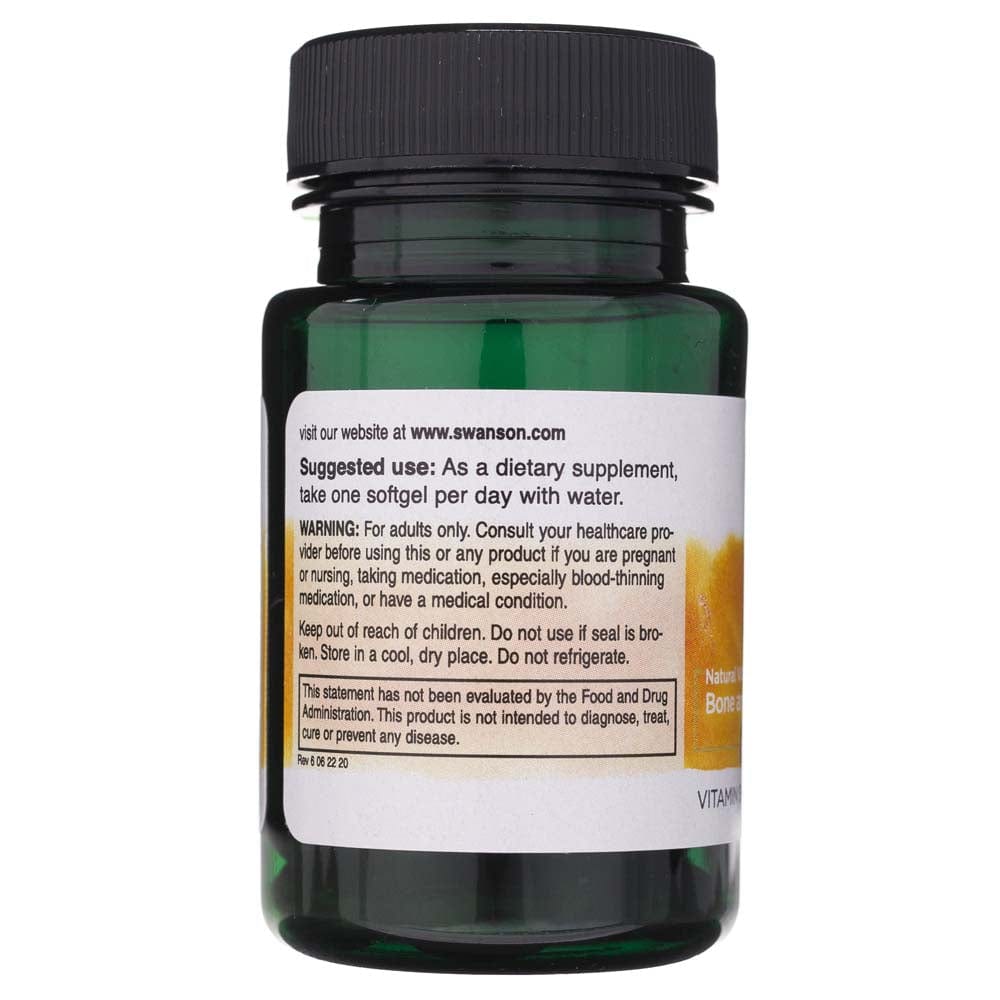 Swanson Vitamin K2 100 mcg - 30 Softgels