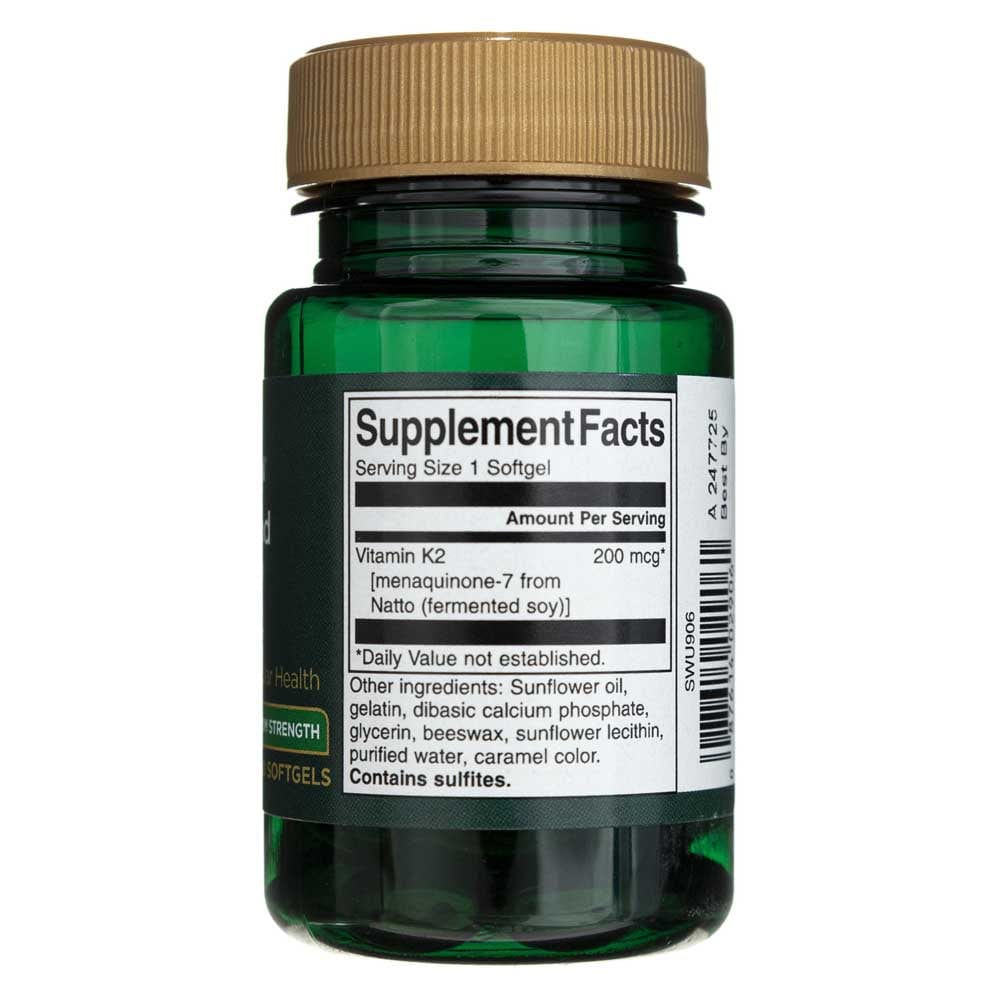 Swanson Vitamin K2 200 mcg - 30 Softgels
