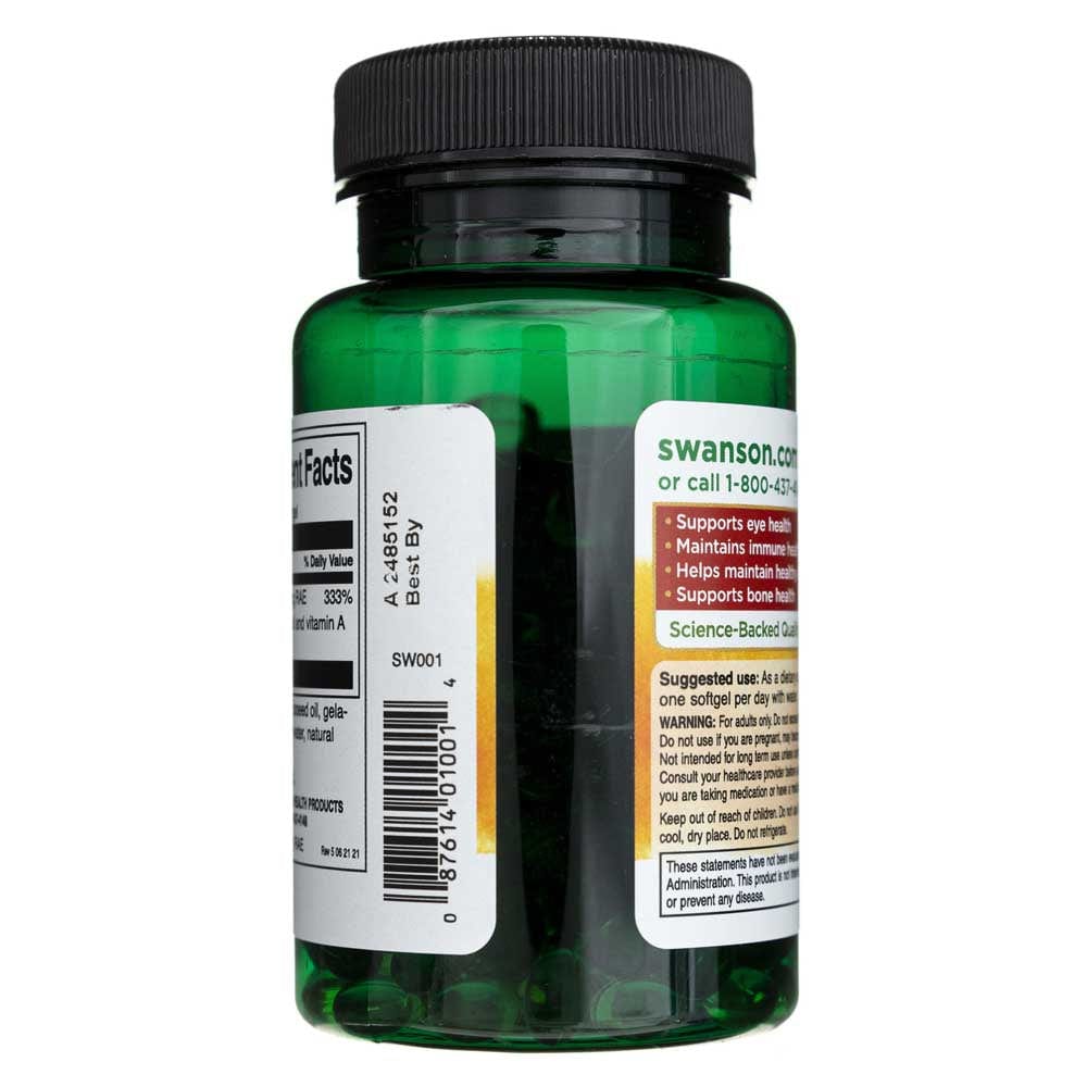 Swanson Vitamina A 3000 mcg (10000 IU) - 250 Softgels