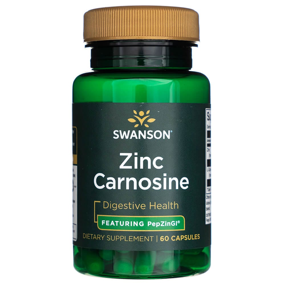 Swanson Zinc Carnosine featuring PepZinGI - 60 Capsules