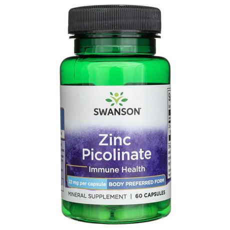 Swanson Zinc Picolinate 22 mg - 60 Capsules